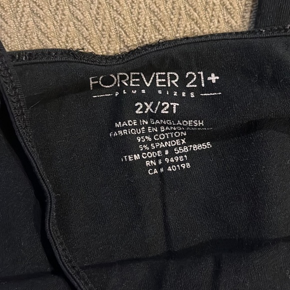 Plus size tank tops 1X - 3X black white pink old navy forever 21 spaghetti strap - Picture 4 of 8